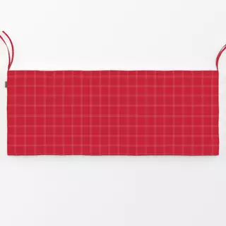 Bankauflage Streifen Karo rot