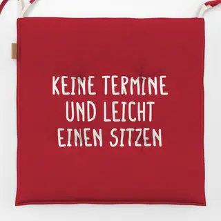 Sitzkissen Rot