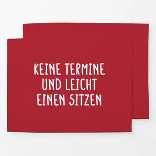 Tischset Rot