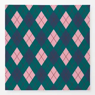 Tischdecke Grün rosa blau