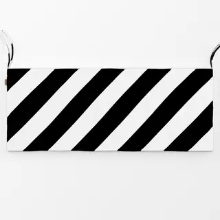 Bankauflage Schwarz weiss