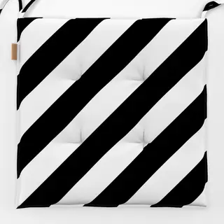 Sitzkissen Schwarz weiss