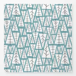 Tischdecke Abstract Trees blue
