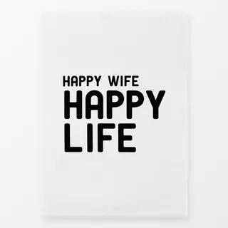 Geschirrtücher HAPPY WIFE HAPPY LIFE