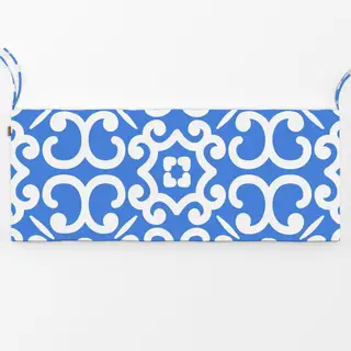 Bankauflage Azujelo Muster 6 blau