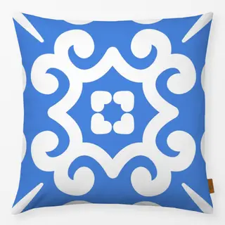 Kissen Azujelo Muster 6 blau