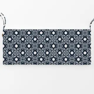Bankauflage Blockprint Indigo // Muster 10