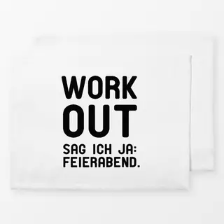 Tischset Workout Feierabend
