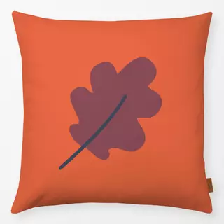 Kissen Herbst Eichenblatt - orange