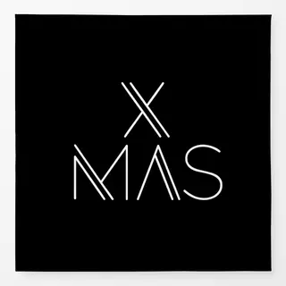 Tischdecke Xmas black