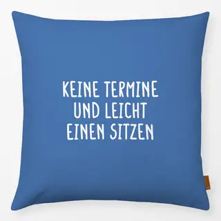 Kissen Definition von Glück Blau