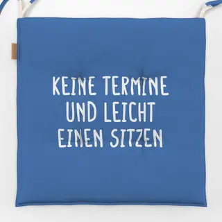 Sitzkissen Blau