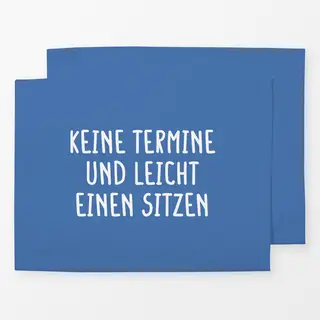Tischset Blau