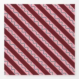 Tischdecke Christmas joy & love:  Streifen diagonal wellenlinie