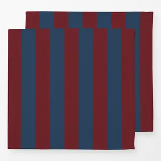 Servietten Blau rot