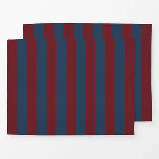 Tischset Blau rot