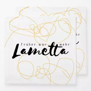 Servietten Früher war mehr Lametta
