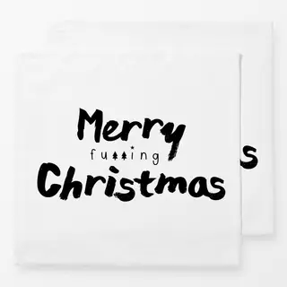 Servietten Merry fu**ing Christmas
