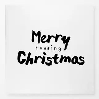 Tischdecke Merry fu**ing Christmas