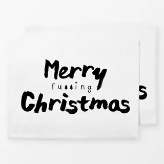 Tischset Merry fu**ing Christmas
