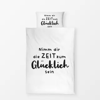Bettwäsche Zeit zum Glücklichsein
