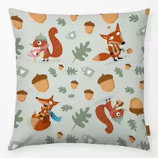 Kissen Fuchs und Eichhörnchen