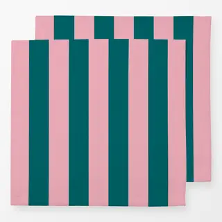 Servietten Grün rosa