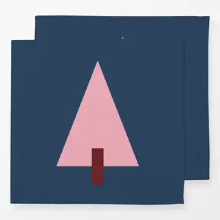 Servietten Blau rosa