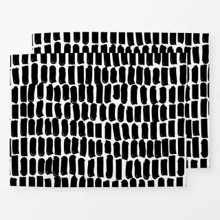 Tischset Black&White: Striche 2