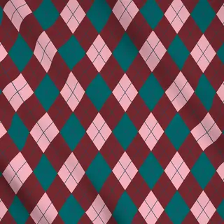 Meterware Rot rosa grün