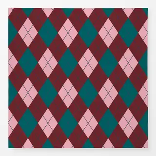 Tischdecke Rot rosa grün