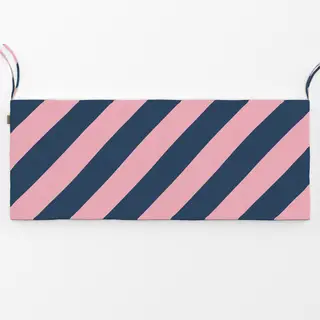 Bankauflage Rosa blau