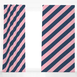 Dekovorhang Rosa blau