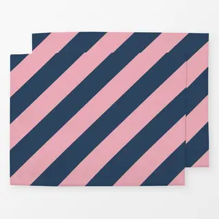 Tischset Rosa blau
