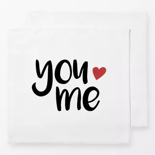 Servietten You love me: Love is pure