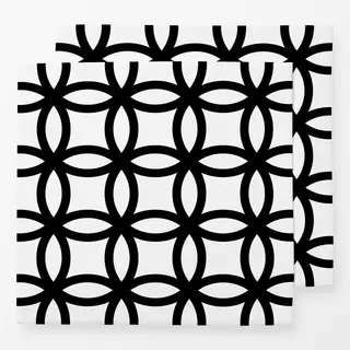 Servietten Minimalist Pattern 1 Black
