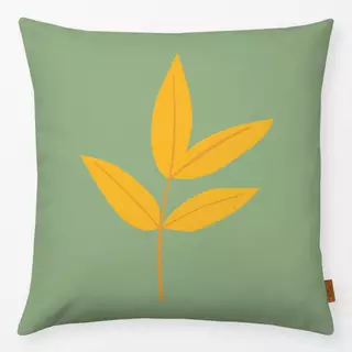 Kissen Herbstzauber Blatt - grün