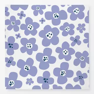 Tischdecke Flowers Muster bleu