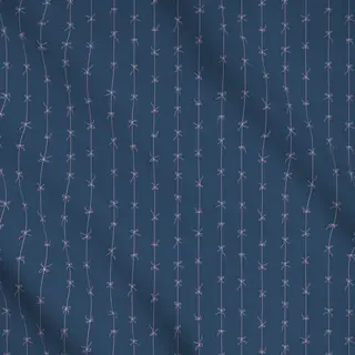 Meterware Blau rosa