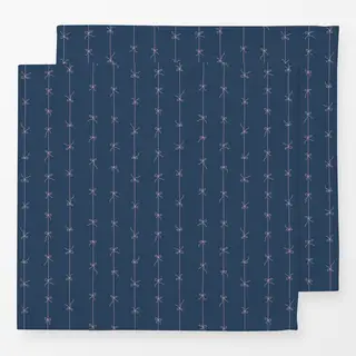 Servietten Blau rosa