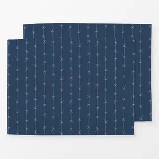 Tischset Blau rosa
