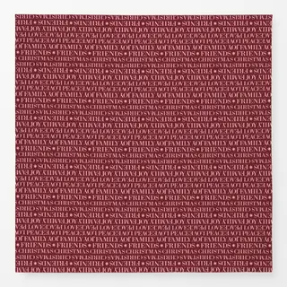 Tischdecke Christmas joy & love: Typo Tannenbaum Muster