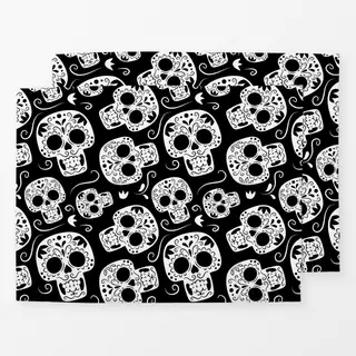 Tischset Cool Halloween Skulls