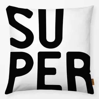 Kissen SUPER HAPPY - Nordic Typo