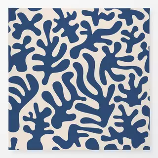 Tischdecke Korallen Muster Blau