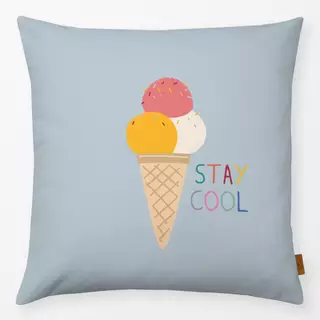 Kissen Stay Cool Icecream - blau
