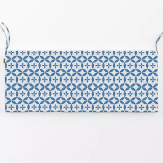 Bankauflage Blockprint Indigo Muster 8