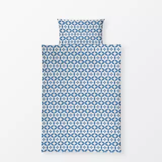 Bettwäsche Blockprint Indigo Muster 8