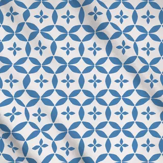 Meterware Blockprint Indigo Muster 8