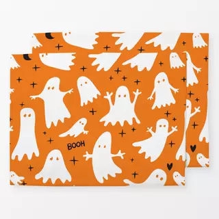 Tischset Halloween Gespenster orange